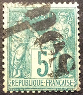 S430 Jour De L’An Paris Les Ternes Beaufond 1459 Sage 75 5c Vert - 1877-1920: Semi-moderne Periode