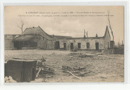 02 Aisne Landifay 1921 Grande Ferme De Bertaignemont Cantine Brulée - Other & Unclassified