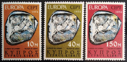 EUROPA 1974 - CHYPRE                    N° 401/403                       NEUF* - 1974