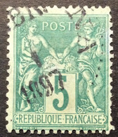 S431 PERLÉ 1897 ?? Sage 75 5c Vert - 1877-1920: Semi-moderne Periode