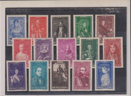 MONACO-   PRINCES ET PRINCESSES-LOT TP N° 234/248-XX- TTB  1942 - Collections, Lots & Séries