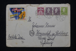 DANEMARK - Enveloppe De Humlebæk Pour L 'Allemagne En 1948 Avec Vignette - L 113919 - Lettres & Documents