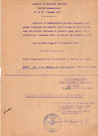 VP19.022 - MILITARIA - SP. 69.438 1958 - Decision Concernant Le Soldat J.MARRE Aspirant De Réserve Dans L'Armée De Terre - Documenten