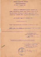 VP19.022 - MILITARIA - SP. 69.438 1958 - Decision Concernant Le Soldat J.MARRE Aspirant De Réserve Dans L'Armée De Terre - Documentos