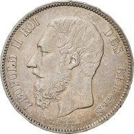 Monnaie, Belgique, Leopold II, 5 Francs, 5 Frank, 1868, Bruxelles, TTB+, Argent - 5 Francs