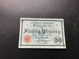 Notgeld - Billet Necéssité Allemagne - 50 Pfennig - Neckargemünd  - 1 Octobre 1917 - Ohne Zuordnung