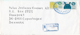 Mexico Registered Cover Sent To Denmark 10-6-1994 Topic Stamps (sent From The Embassy Of Russia Mexico) - Mexiko