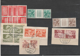 TIMBRES  SUISSE OBLITERES . LOT  AVEC TETE BECHE OU  PONT TETE BECHE - Usati