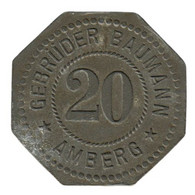 ALLEMAGNE - AMBERG - 20.1 - GEBRÜDER BAUMANN - Monnaie De Nécessité -20 Pfennig - Monetary/Of Necessity