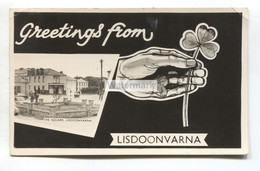 Greetings From Lisdoonvarna, County Clare - The Square - 1963 Used Ireland Real Photo Postcard - Clare