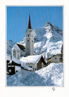 1 AK Österreich / Tirol * Die Pfarrkirche Von Galtür - Erbaut Im 15. Jh. - Mit Ballunspitze 2671 M * - Galtür