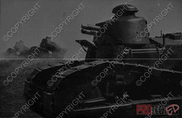 REPRO Romania Romanian Photo Military WW 2 2WK Technic Technik Diapositive Negative Slide Photo Foto Airplane Panzer 002 - War, Military