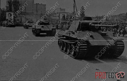 REPRO Romania Romanian Photo Military WW 2 2WK Technic Technik Diapositive Negative Slide Photo Foto Airplane Panzer 006 - Oorlog, Militair