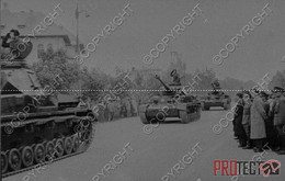 REPRO Romania Romanian Photo Military WW 2 2WK Technic Technik Diapositive Negative Slide Photo Foto Airplane Panzer 014 - Guerra, Militares