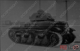 REPRO Romania Romanian Photo Military WW 2 2WK Technic Technik Diapositive Negative Slide Photo Foto Airplane Panzer 023 - Guerre, Militaire
