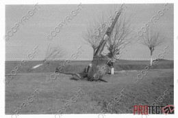 REPRO Romania Romanian Photo Military WW 2 2WK Technic Technik Diapositive Negative Slide Photo Foto Airplane Panzer 058 - War, Military