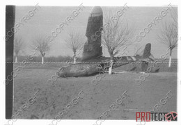 REPRO Romania Romanian Photo Military WW 2 2WK Technic Technik Diapositive Negative Slide Photo Foto Airplane Panzer 060 - Guerra, Militares