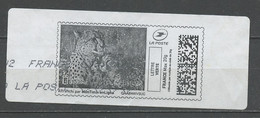France - Frankreich Timbre Personnalisé Y&T N°MTEL LV20-066 - Michel N°BS(?) (o) -guépards - Druckbare Briefmarken (Montimbrenligne)