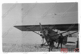 REPRO Romania Romanian Photo Military WW 2 2WK Technic Technik Diapositive Negative Slide Photo Foto Airplane Panzer 068 - Oorlog, Militair