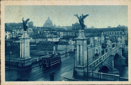 ROMA - Ponte Vittorio Emanuele - Viaggiata 1933 - Rif. 292 PI - Brücken