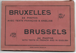 BRUXELLES, Pochette De 24 Photos En Accordéon -  Texte Français & Anglais - Lotes Y Colecciones