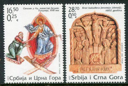 YUGOSLAVIA (Serbia & Montenegro) 2005 Easter  MNH / **  Michel 3244-45 - Unused Stamps