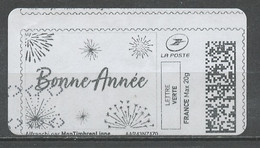 France - Frankreich Timbre Personnalisé Y&T N°MTEL LV20-085 - Michel N°BS(?) (o) - Bonne Année - Printable Stamps (Montimbrenligne)