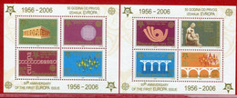 YUGOSLAVIA (Serbia & Montenegro)  2005 50th Anniversary Of Europa Stamps Blocks (2) MNH/**.  Michel Block 59-60 - Neufs