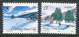 YUGOSLAVIA (Serbia & Montenegro)  2005 Definitive: Mountains II MNH/**.  Michel 3265-66 - Ungebraucht