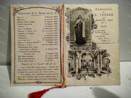 Italy Italia Calendario Di S. Teresa Del Bambino Gesu 1928. La Santa Delle Rose. Piazza Mignanelli Roma - Petit Format : 1921-40