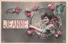 ¤¤    -   Carte Fantaisie   -  Prénom  " JEANNE "    -   ¤¤ - Prénoms