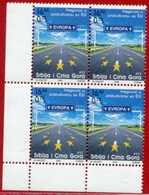 YUGOSLAVIA (Serbia & Montenegro)  2005 Association With European Union Block Of 4 MNH / **.  Michel 3292 - Nuovi