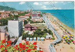 CARTOLINA  PESARO,MARCHE,RIVIERA ADRIATICA,VEDUTA PARZIALE,MARE,SOLE,VACANZA ESTATE,BELLA ITALIA,VIAGGIATA 1961 - Pesaro