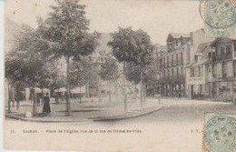 (31) LUCHON. Place De L'Eglise , Vue De La Rue De L'Hôtel De Ville  ( Café SALODE / Ers Vve ARRAZEAU ) - Luchon