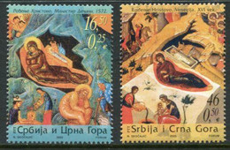 YUGOSLAVIA (Serbia & Montenegro)  2005  Christmas MNH / **.  Michel 3308-09 - Unused Stamps