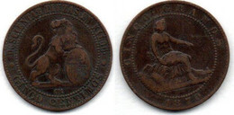 Espagne-   5 Centimos 1870 OM TB - First Minting