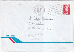 1992 - BPM 617 - ENVELOPPE Du TCHAD - Military Postmarks From 1900 (out Of Wars Periods)