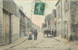 CARRIERES Sous POISSY-grande Rue (colorisée) - Carrieres Sous Poissy