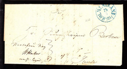 1851. Blue HOLMESTRAND 25 5 1851 On Nice Cover To Sande. - JF103927 - ...-1855 Vorphilatelie