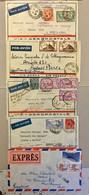 Francia 1900 Lotto 5 Lettere Diverse Complete - Zonder Classificatie