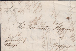 1844. NORGE. Small Cover Dated Christiania 18. September 1844. Portofri Sag. Interesting.  - JF427639 - ...-1855 Vorphilatelie