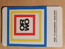 Pocket Calendar Taschenkalender DDR East Germany Filmfabrik Wolfen ORWO 1968 - Mit Gebrauchsspuren Used Condition - Petit Format : 1961-70