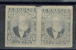 Brésil - ESSAI - Pédro II - Paire Non Dentelée Neufs Sans Gomme (X) - Unused Stamps