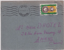 1953 - ALGERIE - MEDAILLE MILITAIRE SEUL Sur ENVELOPPE De BONE =>: AMIENS - Brieven En Documenten