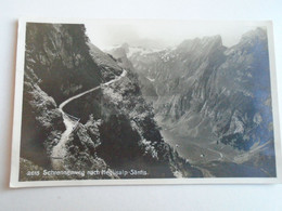 D187853  Switzerland Schweiz - Schrennenweg Nach Meglisalp Säntis  RPPC  FOTO-AK Ca 1920's - Other & Unclassified