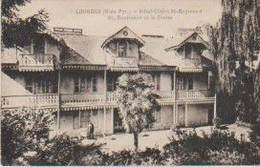 (65) LOURDES .Double Cpa . Hôtel Chalet St Raymond (Fermée 9x14 / Ouverte 9x18) - Lourdes