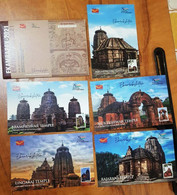 India 2021 *** Architecture History Temples 5 V Different In Packet MNH (**) Inde Indien - Lettres & Documents