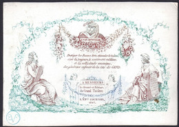 +++ Carte Porcelaine - Porselein Kaart - GAND - GENT - J. Van Artevelde - Grand Théâtre - 1847   // - Porcelana