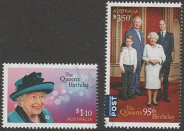 AUSTRALIA - USED 2021  95th Birthday Queen Elizabeth II Set Of Two - Usati