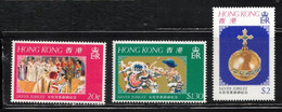 HONG KONG - Scott # 335-7 MNH - QEII Silver Jubilee - Ongebruikt